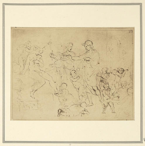 A study for the Marriage of Alexander and Roxana
