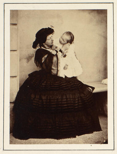 Queen Victoria (1819-1901) and Princess Beatrice (1857-1944) at Osborne