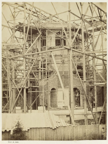Construction of the mausoleum at Frogmore