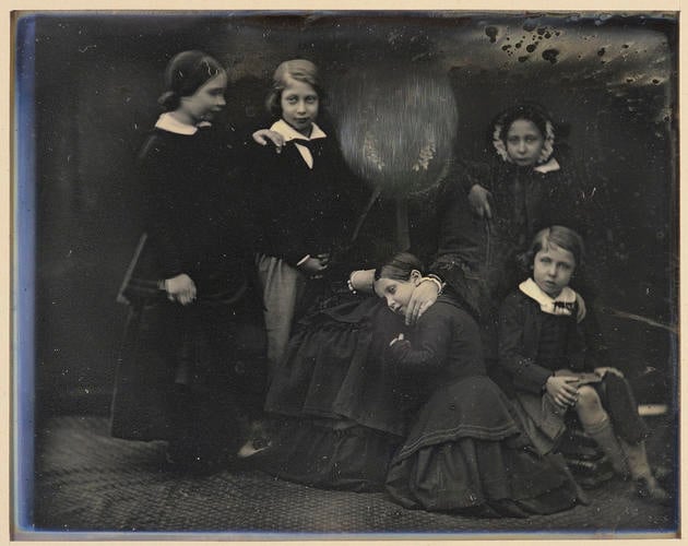 Queen Victoria with the Princess Royal, the Prince of Wales, Princess Alice, Princess Helena and Prince Alfred