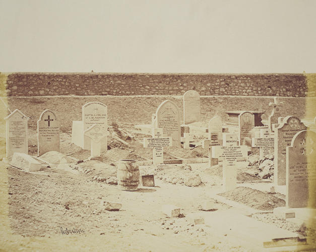 Cemetery [title on contents list]. [Crimean War photographs by Robertson]