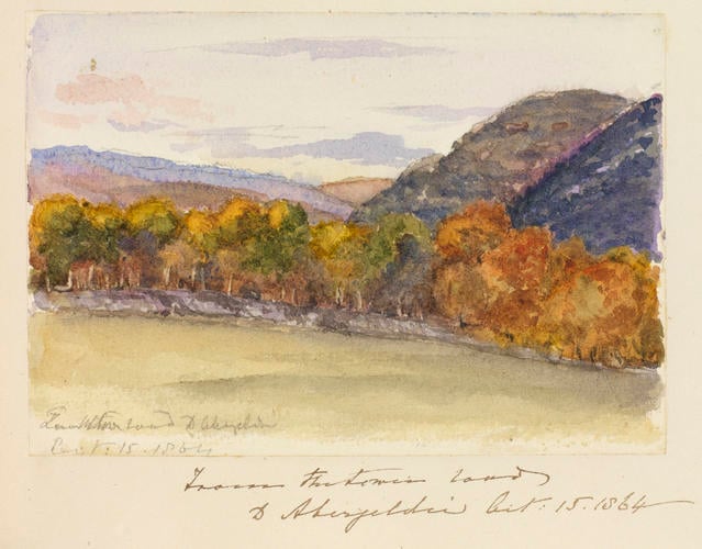 Master: SKETCHES FROM NATURE V. R. 1863 TO 1867
Item: From the lower road to Abergeldie