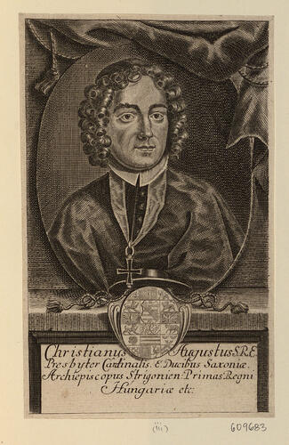 Christianus August S. R. E Presbyter Cardinalis E. Ducibus Saxoniae