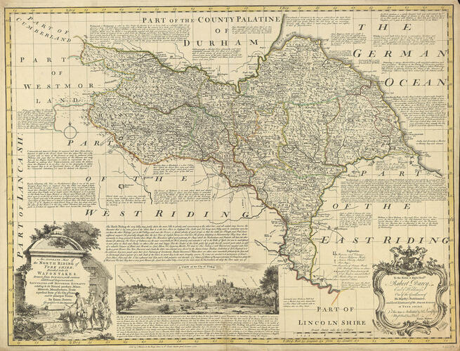 An accurate map of the North Riding of Yorkshire