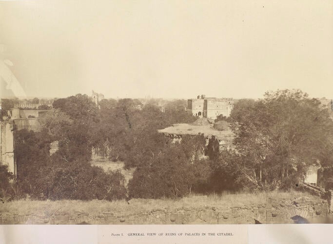 The Ruins of Palaces in the Citadel, Bijapur The Ruins of Palaces in the Citadel, Bijapur