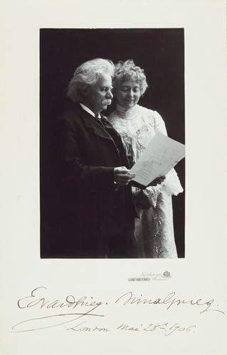 Edvard Grieg (1843-1907) and Nina Grieg (1845-1935)