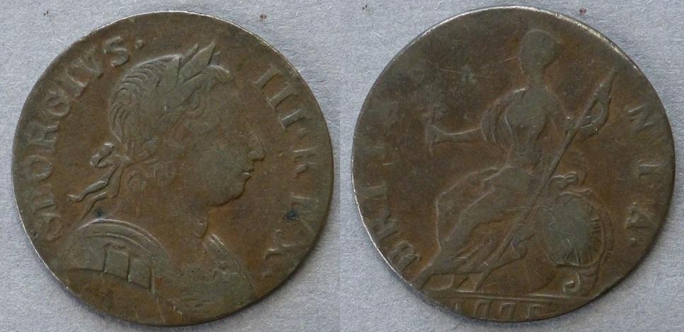 GREAT BRITAIN, contemporary imitation of a George III half penny GREAT BRITAIN, contemporary imitation of a George III half penny