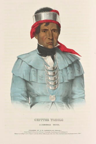 History of the Indian tribes of North America : with biographical sketches and anecdotes of the principal chiefs. Embellished with one hundred and twenty portraits from the Indian Gallery in the Department of War, at Washington ; v. 2 / by Thomas L. M'Kenney. . . and James Hall