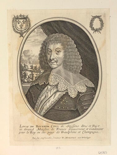 LOVIS DE BOVRBON Comte de Soyssons LOVIS DE BOVRBON Comte de Soyssons
