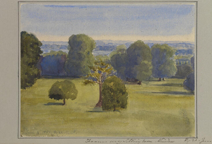 Master: Queen Victoria and Prince Albert's Album Vol. I.
Item: From my Sitting Room Windsor