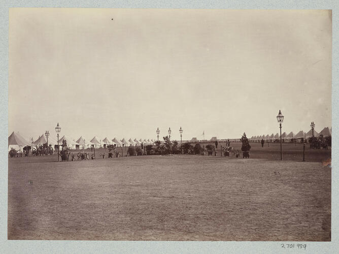 General view of HRH The Prince of Wales' Camp, Agra: Prince of Wales Tour of India 1875-6 (vol. 6) General view of HRH The Prince of Wales' Camp, Agra: Prince of Wales Tour of India 1875-6 (vol. 6)