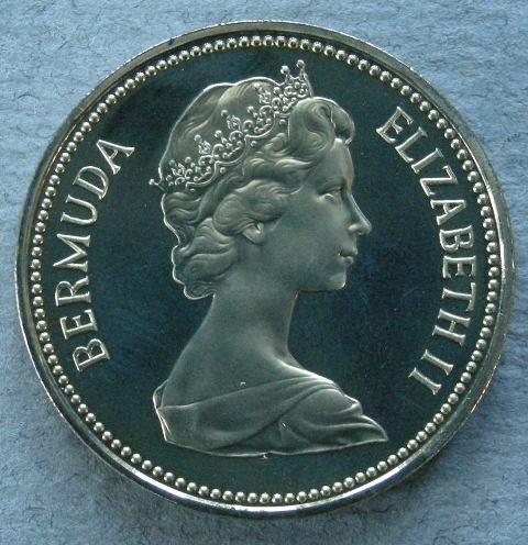 Bermuda. Proof 5 dollars, 1983