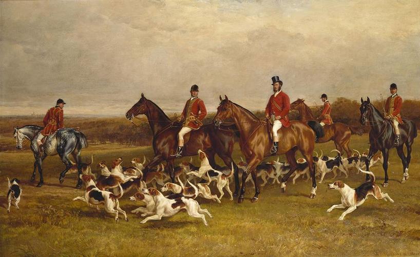 Her Majesty's Buckhounds with the Earl of Hardwicke, Huntsmen and Whips Her Majesty's Buckhounds with the Earl of Hardwicke, Huntsmen and Whips
