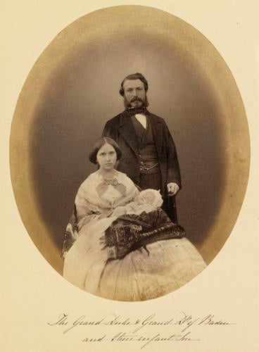 Frederick I, Grand Duke of Baden, with his wife, Louise, Grand Duchess of Baden and son, Prince Frederick Frederick I, Grand Duke of Baden, with his wife, Louise, Grand Duchess of Baden and son, Prince Frederick
