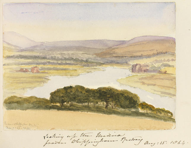 Master: SKETCHES FROM NATURE V. R. 1862 TO 1866
Item: Looking at the Medina from Whippingham Rectory