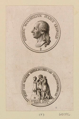 [medal of Maximilian Julius Leopold, Duke of Brunswick-Luneburg and Prince of Brunswick-Wolfenbüttel]