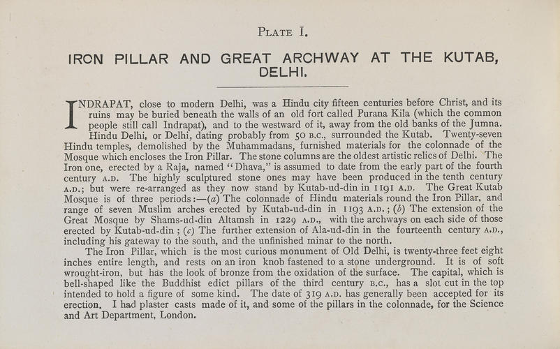 Photographs of Places of Interest in India. Vol. 1. Delhi and Agra