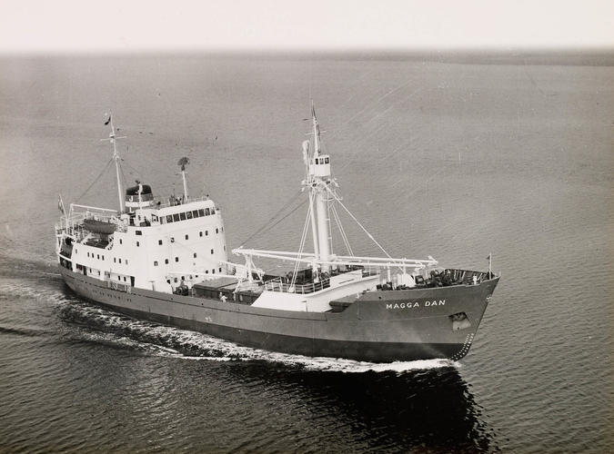 The Magga Dan exploration ship used during the Trans-Antarctic expedition