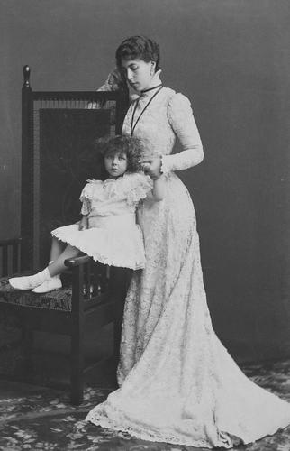 The Grand Duchess of Hesse and her daughter, Princess Elizabeth, 1898 [in Portraits of Royal Children Vol. 44 1897-1899]