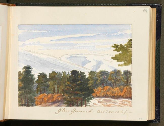 Master: SKETCHES FROM NATURE V. R. 1862 TO 1864
Item: Glen Quoich