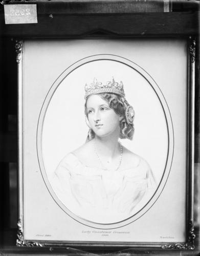Glass plate negative of a portrait Glass plate negative of a portrait
