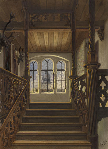 The Veste Coburg: staircase to the Prince's Building The Veste Coburg: staircase to the Prince's Building