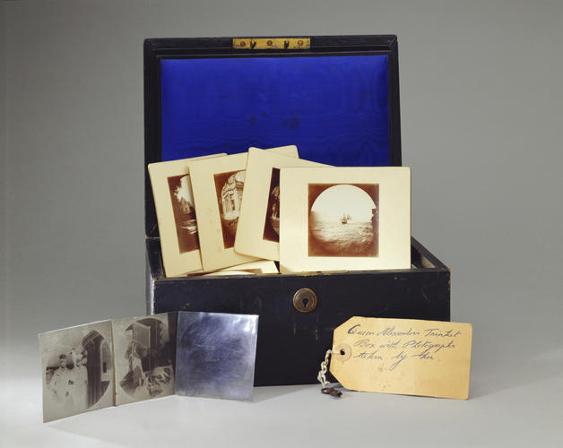 Queen Alexandra's Trinket Box containing prints and negatives, c. 1891