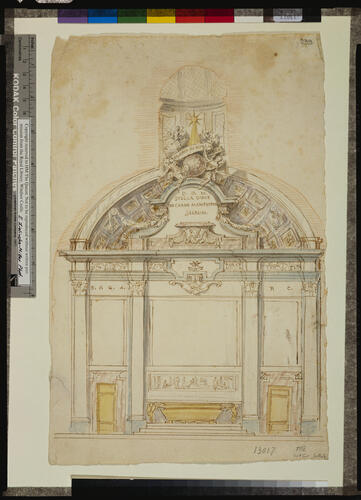 Design for the altar of the Chapel of the Circumcision in the Church of Our Lady (Former Cathedral), Antwerp