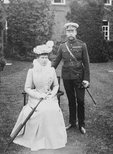 Photograph of the Prince and Princess of Wales, Aldershot, May 1904