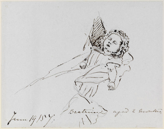 Master: Sketches of the Royal Children by V. R. from 1841-1859
Item: Beatrice aged 2 months
