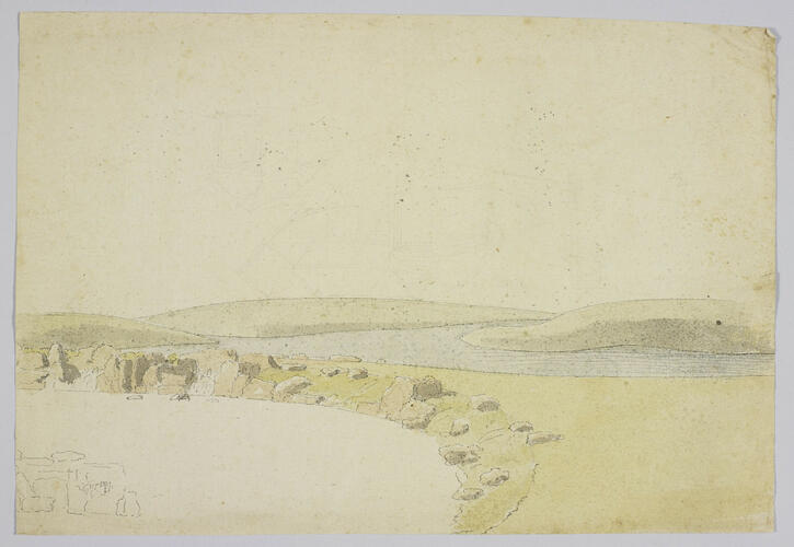 A design for rockworks forming a low cascade