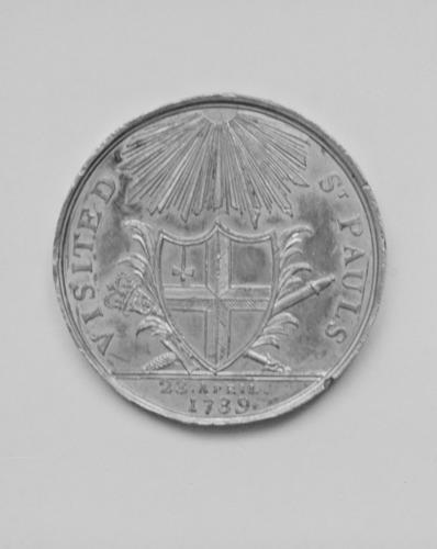 Great Britain. Medal commemoratig the Recovery of King George III from illness, 1789 Great Britain. Medal commemoratig the Recovery of King George III from illness, 1789