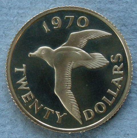 Bermuda. Proof 20 dollars Bermuda. Proof 20 dollars