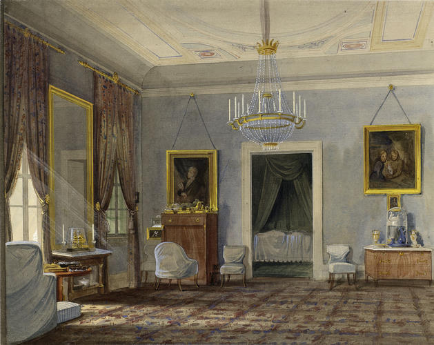 Winter Palais, Gotha: the bedroom of the Duchess Caroline