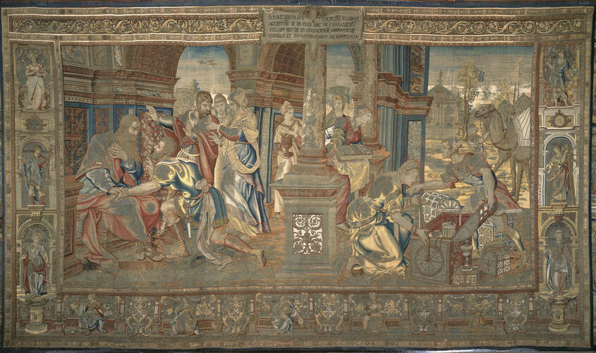 Master: The Story of Abraham Series
Item: Oath and Departure of Eliezer, Genesis Ch. 24, v. 9-10 Master: The Story of Abraham Series
Item: Oath and Departure of Eliezer, Genesis Ch. 24, v. 9-10