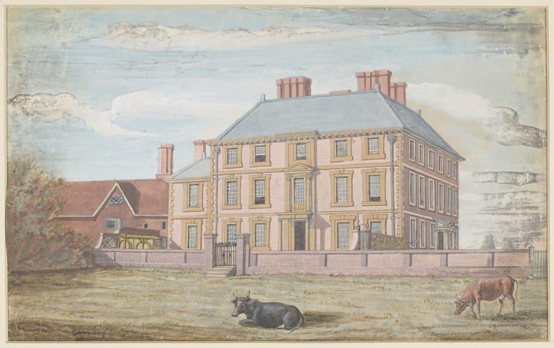 The Lord Mayor's Banqueting House, Tyburn. C. 1730, later Derby House