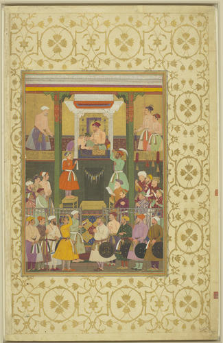 Master: Padshahnamah پادشاهنامه (The Book of Emperors) ‎‎
Item: The Departure of Prince Shah-Shuja for Kabul (16 March 1638)