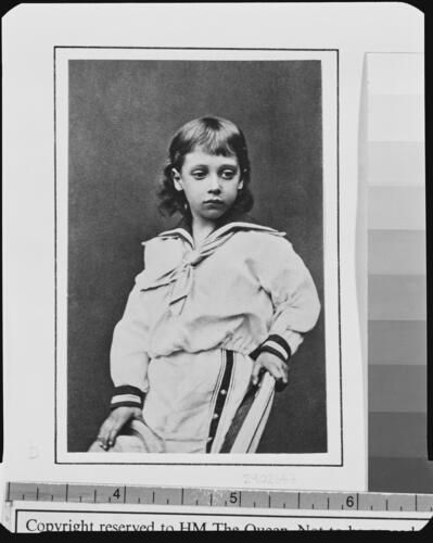 Prince Albert Victor of Wales, June 1869 [in Portraits of Royal Children Vol. 13 1868-69]