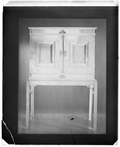 Glass plate negative of a cabinet Glass plate negative of a cabinet