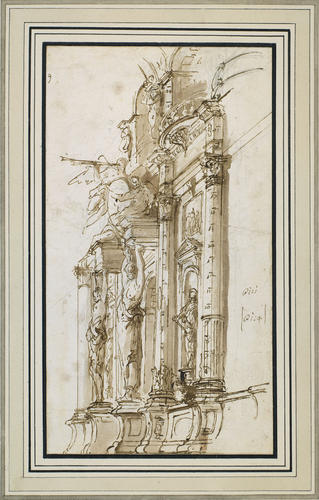 A hall supported by caryatids A hall supported by caryatids