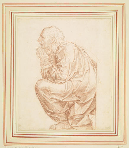 A kneeling figure A kneeling figure