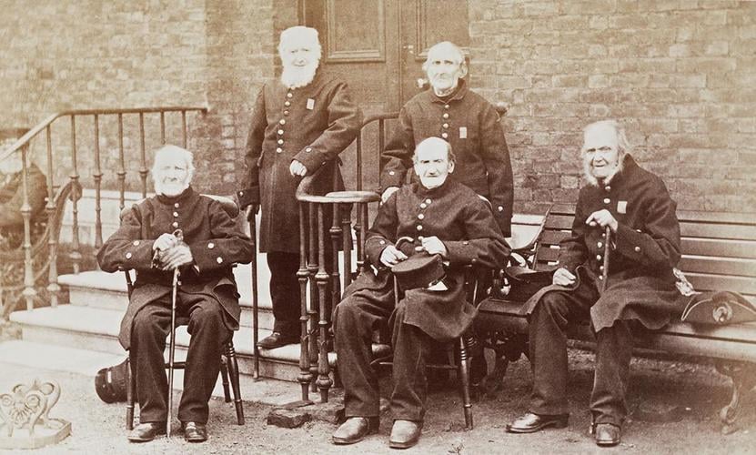 Last survivors of Waterloo at the Royal Hospital, Chelsea