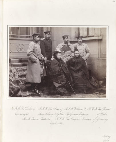 Group portrait with Queen Victoria and a dachshund, Coburg