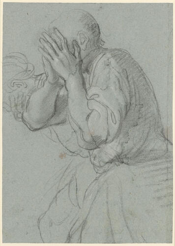 Study for one of the fighters accompanying Perseus in ‘Perseus and Phineus’ Study for one of the fighters accompanying Perseus in ‘Perseus and Phineus’