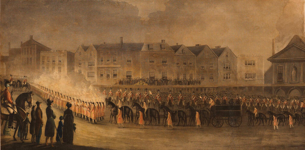 Princess Charlotte Funeral procession. 19 Nov 1817