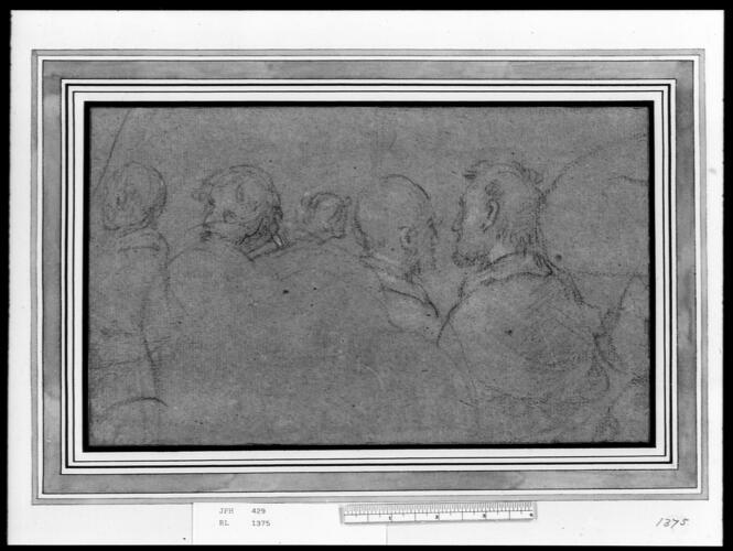 Five male heads
