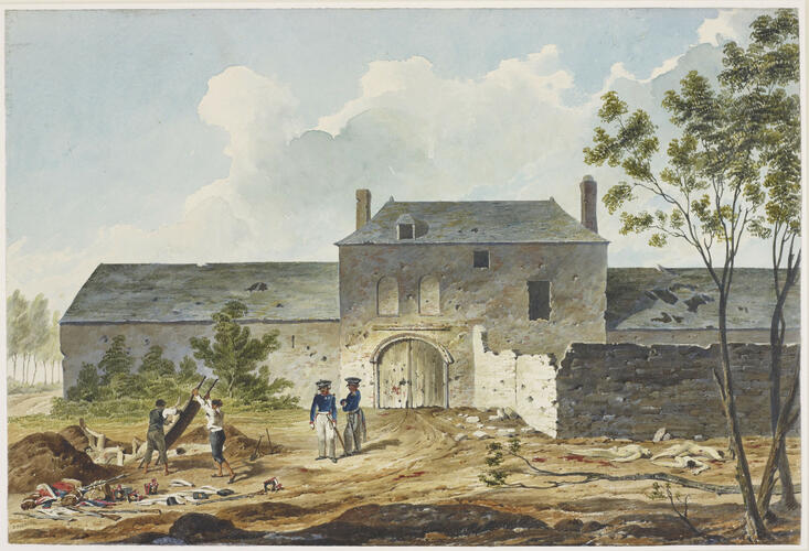Château de Hougoumont. Field of Waterloo, 1815