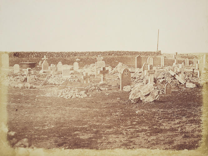 Cemetery [title on contents list]. [Crimean War photographs by Robertson]