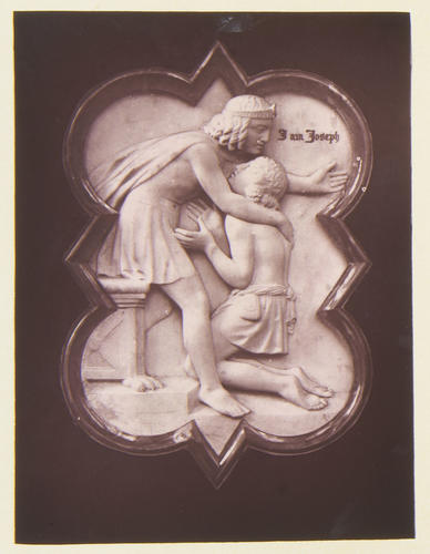 A bas-relief of Joseph Making Himself Known to His Brethren: Albert Memorial Chapel, Windsor