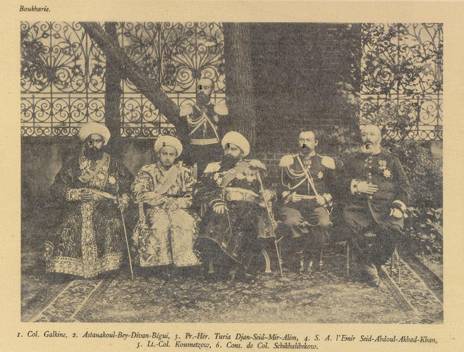 Representatives of the Emirate of Bukhara at the coronation of Nicholas II, Emperor of Russia Representatives of the Emirate of Bukhara at the coronation of Nicholas II, Emperor of Russia